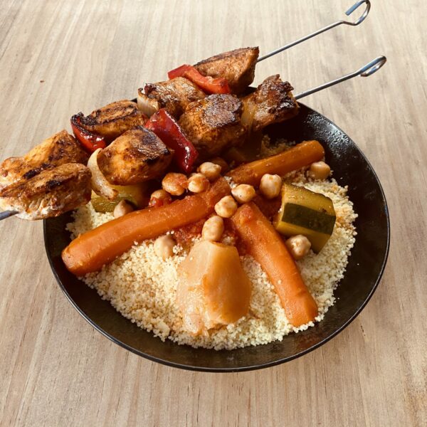 Couscous Brochettes (Agneau)